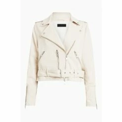 All Saints AllSaints Dessa White Balfern Denim Jacket -AllSaints shop unnamed file 987