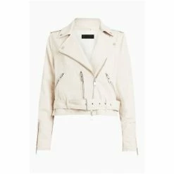 All Saints AllSaints Dessa White Balfern Denim Jacket -AllSaints shop unnamed file 988