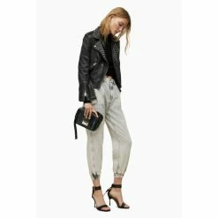 All Saints AllSaints Balfern Studded Black Biker Jacket -AllSaints shop unnamed file 992